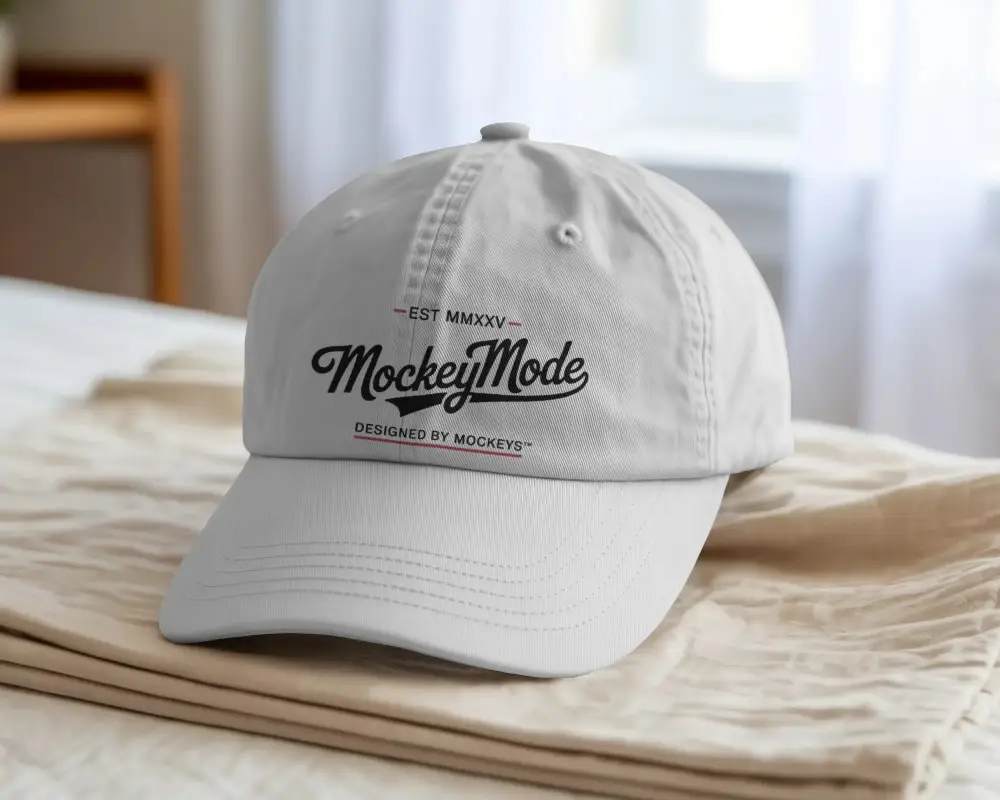 High Quality Six Panel Cap Mockup For Branding And Print Design Showcase