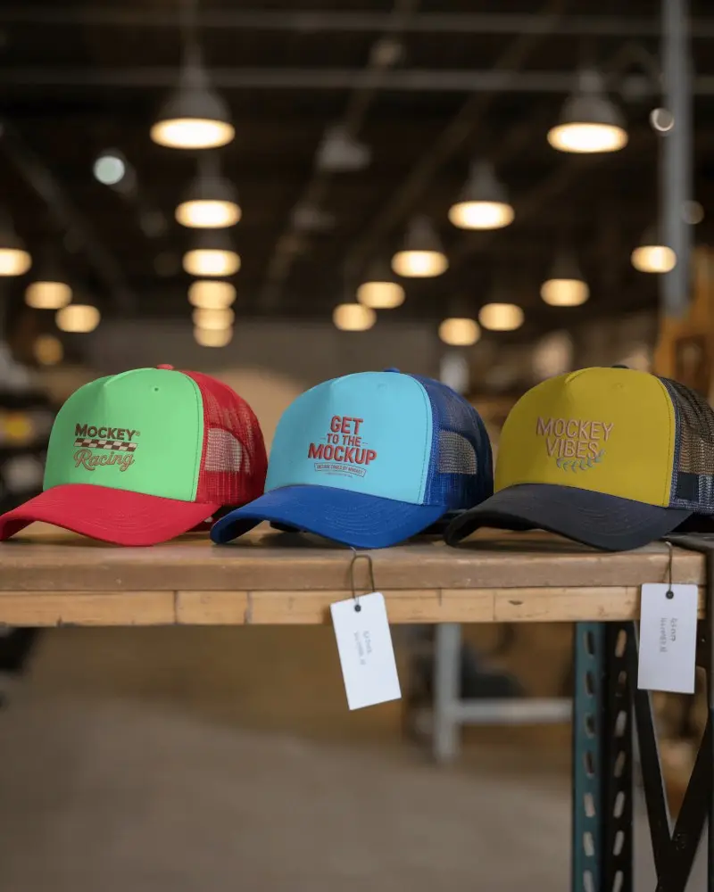 Premium Custom Trucker Cap Mockup For Branding And Promotional Campaigns Internet Use
