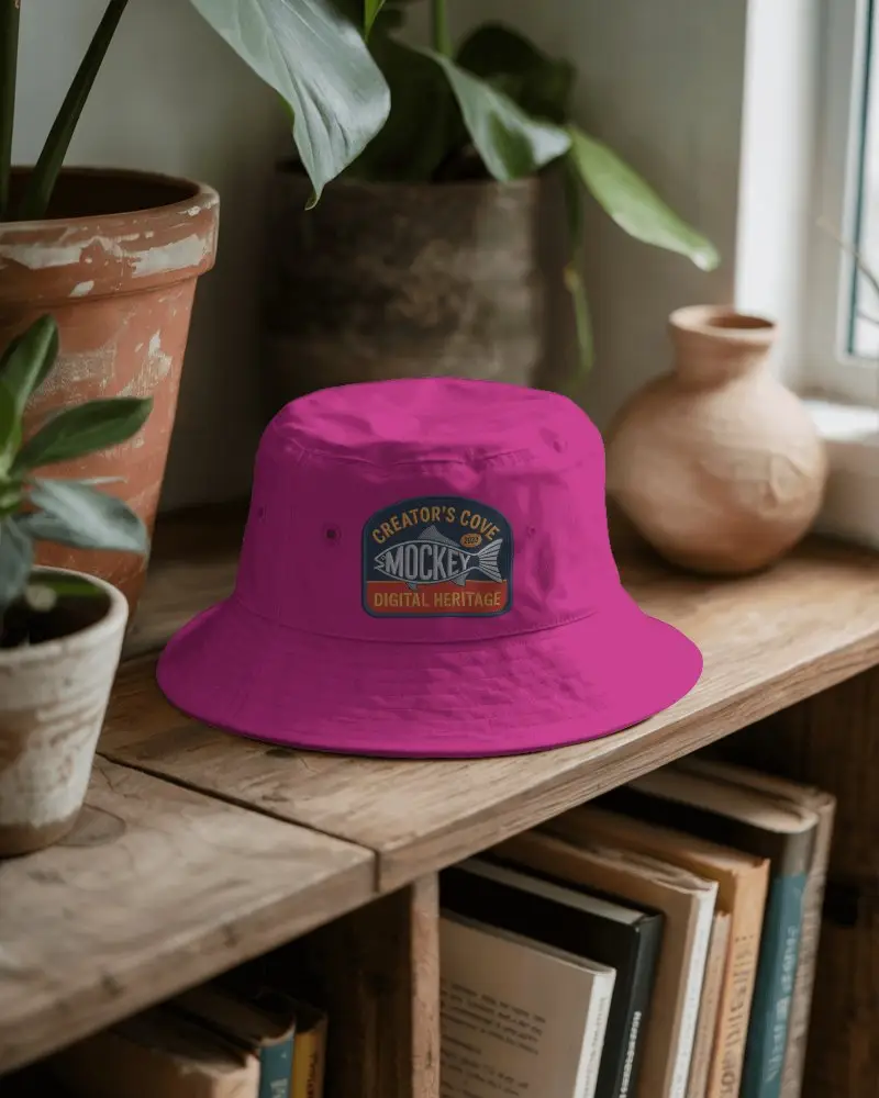 Classic Bucket Hat Mockup For Fashion Brands And Accessories Design Presentation