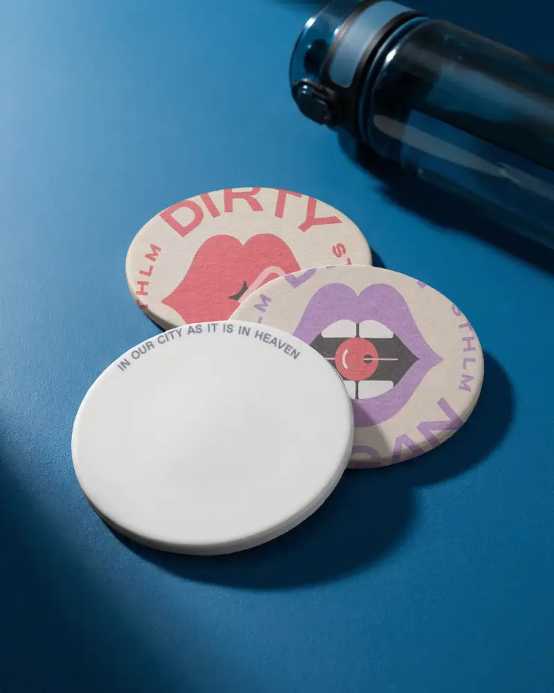 Premium Round Coaster Mockups For Custom Drinkware Presentation And Branding Projects