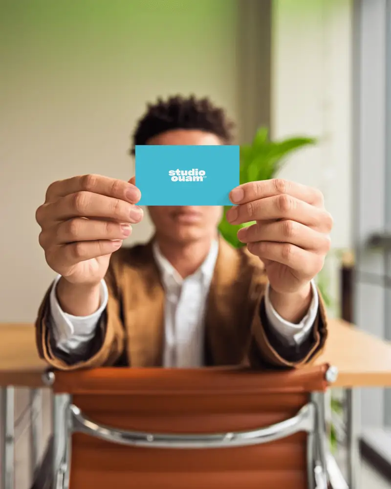 Professional Business Card Logo Mockup For Branding And Corporate Identity Presentation