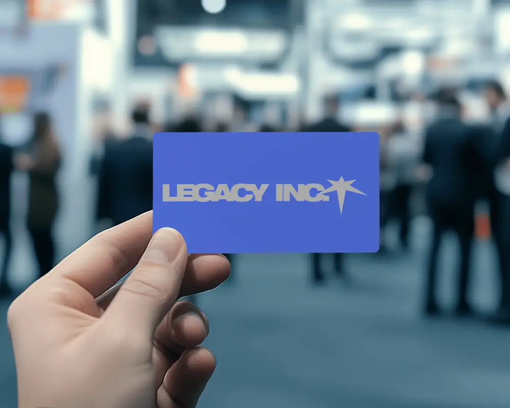 Blank Business Card Logo Mockup For Corporate Branding And Professional Network Presentation