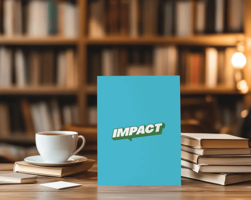 Realistic Paper And Flyer Logo Mockup Set With Coffee Cup And Library Background