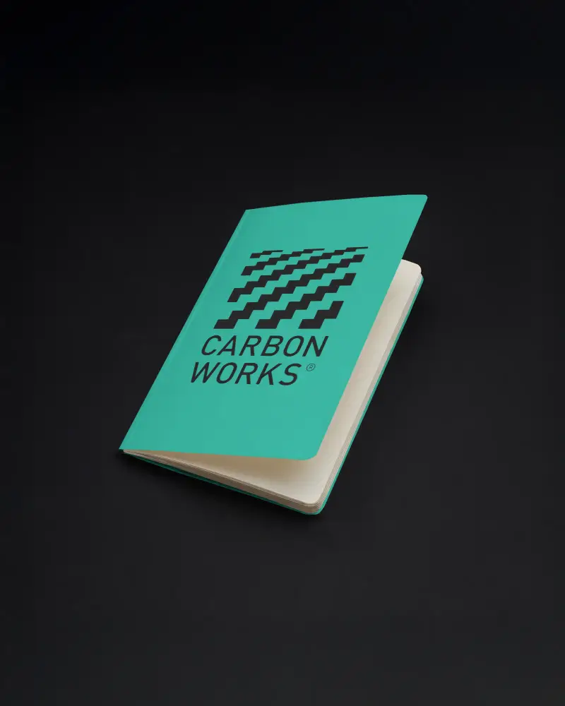 Hardcover Notebook Logo Mockup For Branding And Professional Stationery Presentation Format