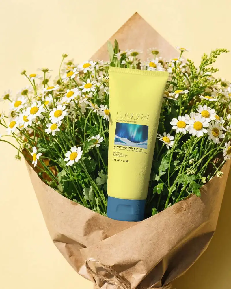 Eco Friendly Cosmetic Tube Mockup Presented In Floral Bouquet For Sustainable Branding