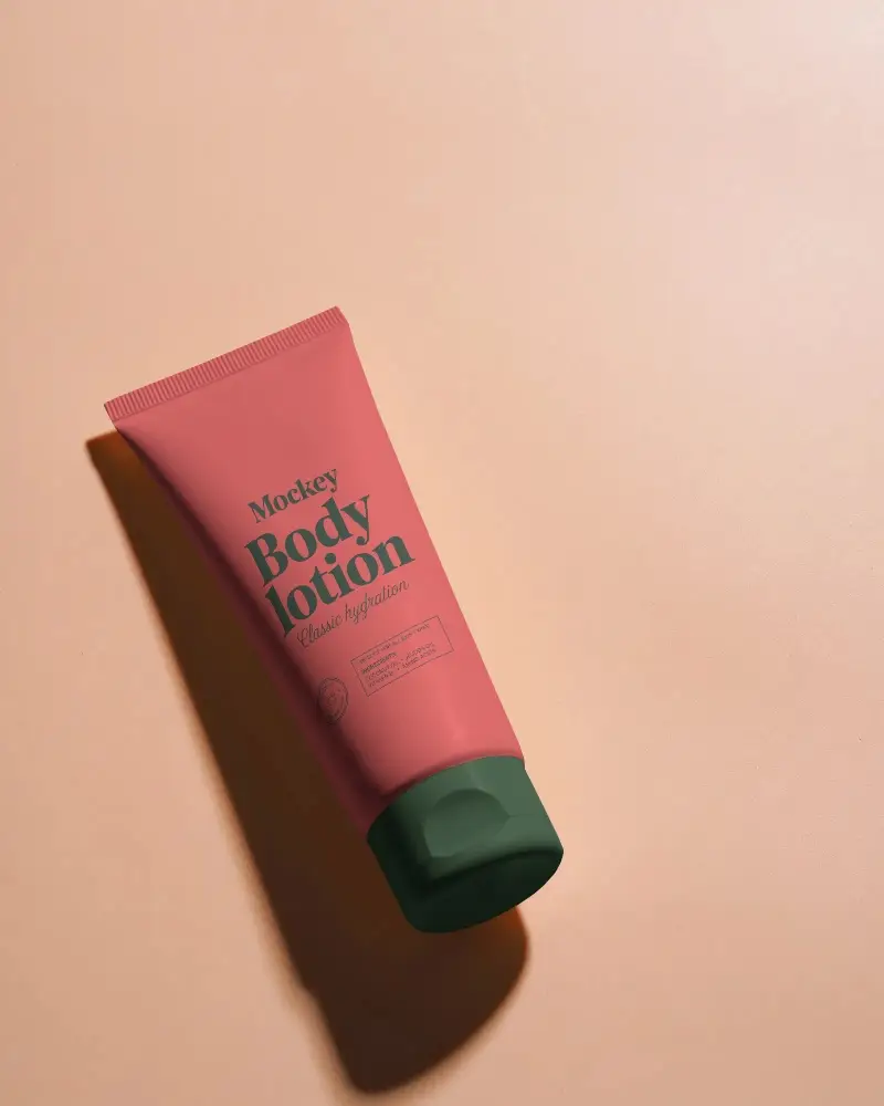 Premium Cosmetic Tube Mockup For Skincare Product Packaging Presentation