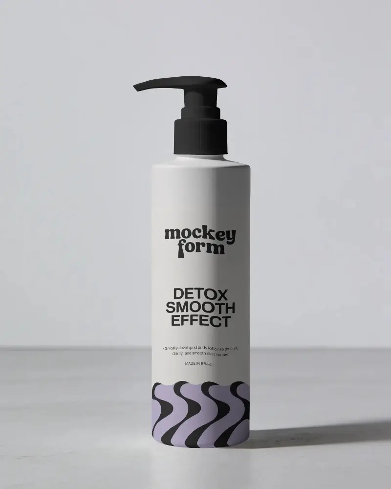 Minimalist Cosmetic Pump Bottle Mockup For Branded Beauty And Personal Care Packaging