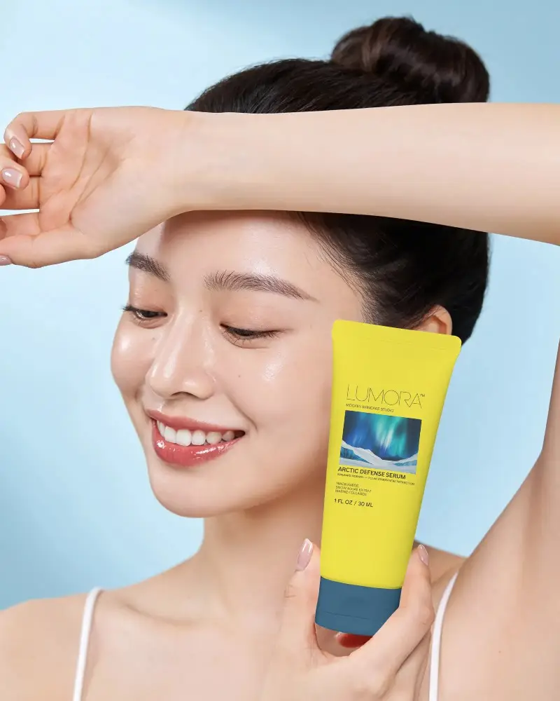Glowing Smooth Skin Care Tube Mockup For Beauty Product Packaging Promotion