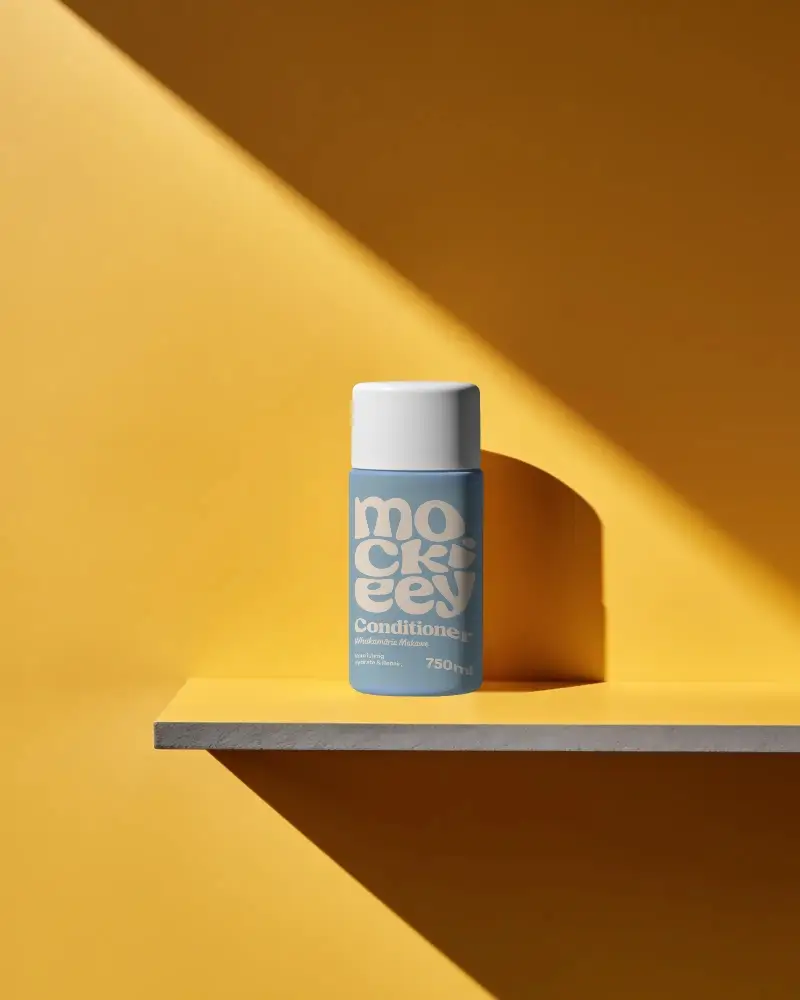 Elegant Simple Cosmetic Bottle Mockup For Beauty Brand Presentation Uses