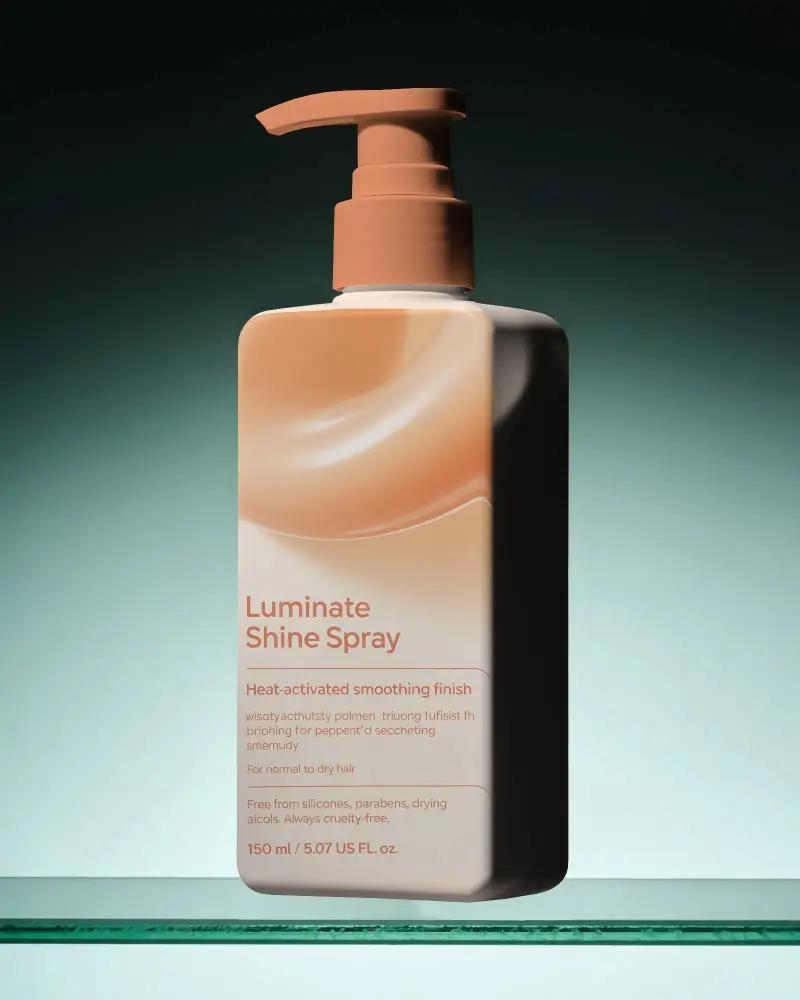 Modern Rectangular Cosmetic Bottle Mockup With Pump Top For Lotion Or Cream Use