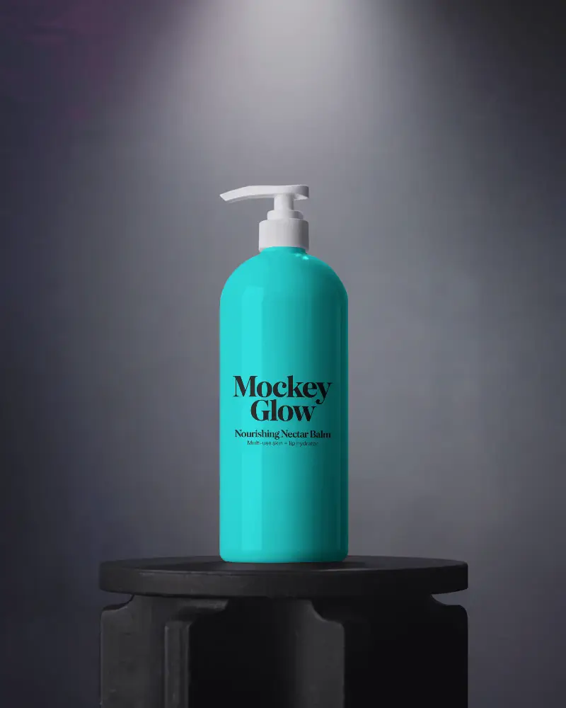 High Quality Cosmetic Lotion Bottle Mockup For Skin Care Product Branding And Advertising Use