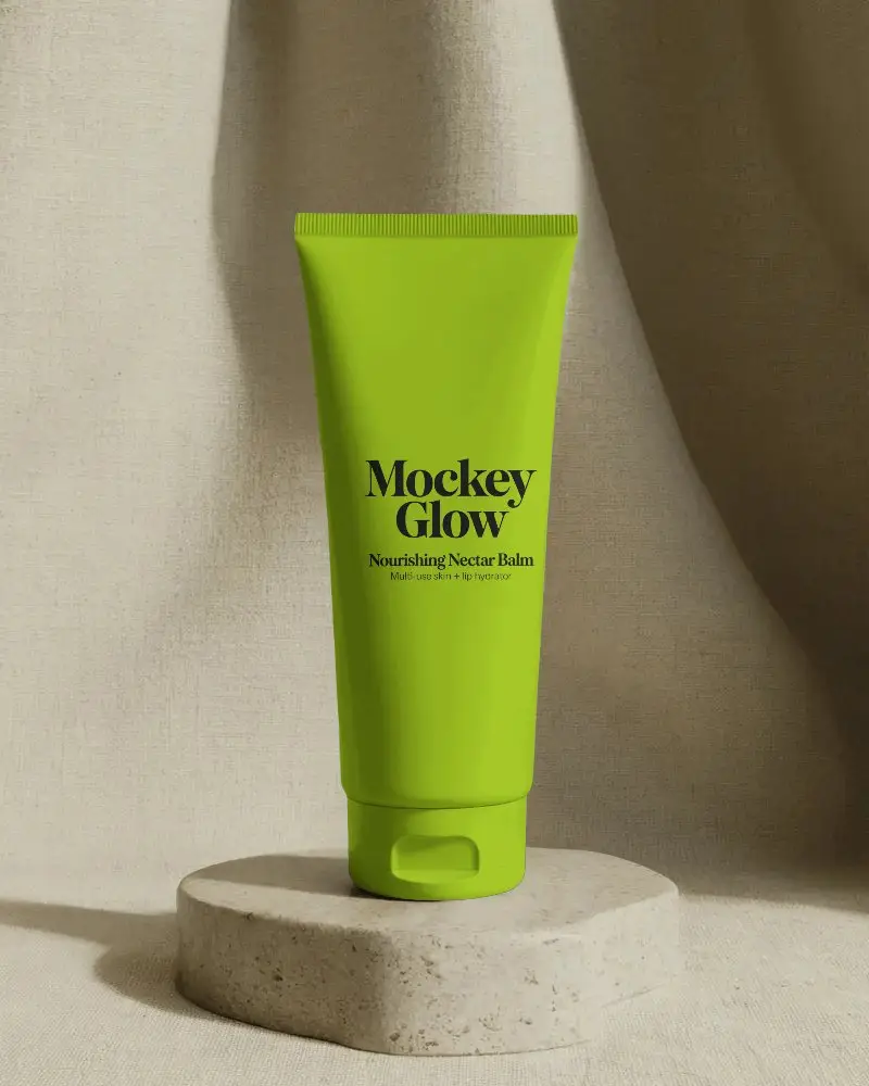 Skincare Tube Mockup For Cosmetic Packaging Branding Presentation Display Pro