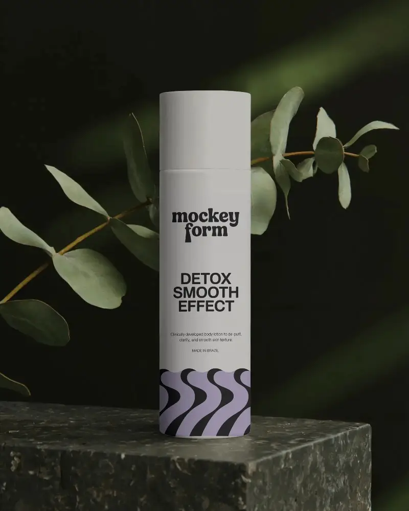 Eco Friendly Skincare Bottle Mockup For Natural Beauty Product Packaging Design