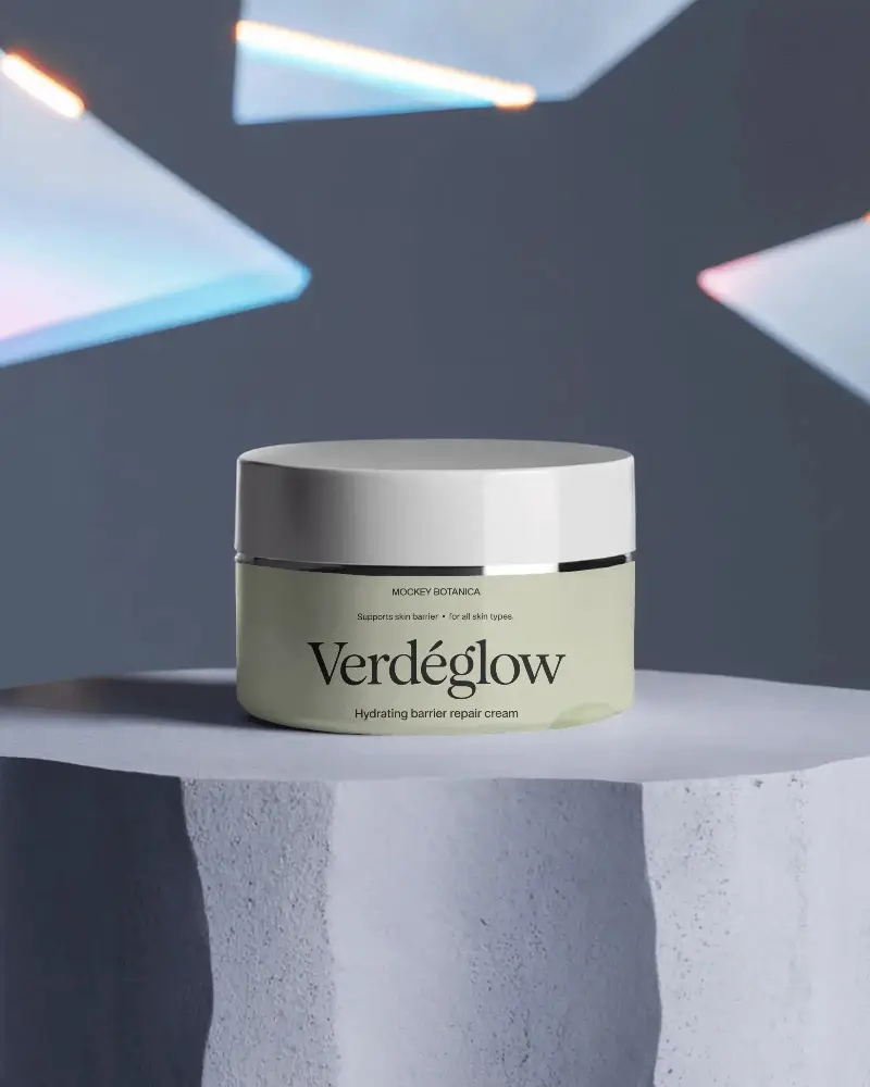 Sleek Cosmetic Cream Jar Mockup For Skincare Brand Packaging Design Promo