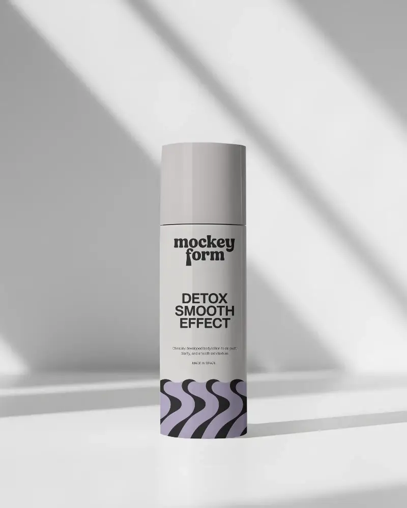 Sleek Minimalist Cosmetic Bottle Mockup For Branding And Beauty Product Presentation