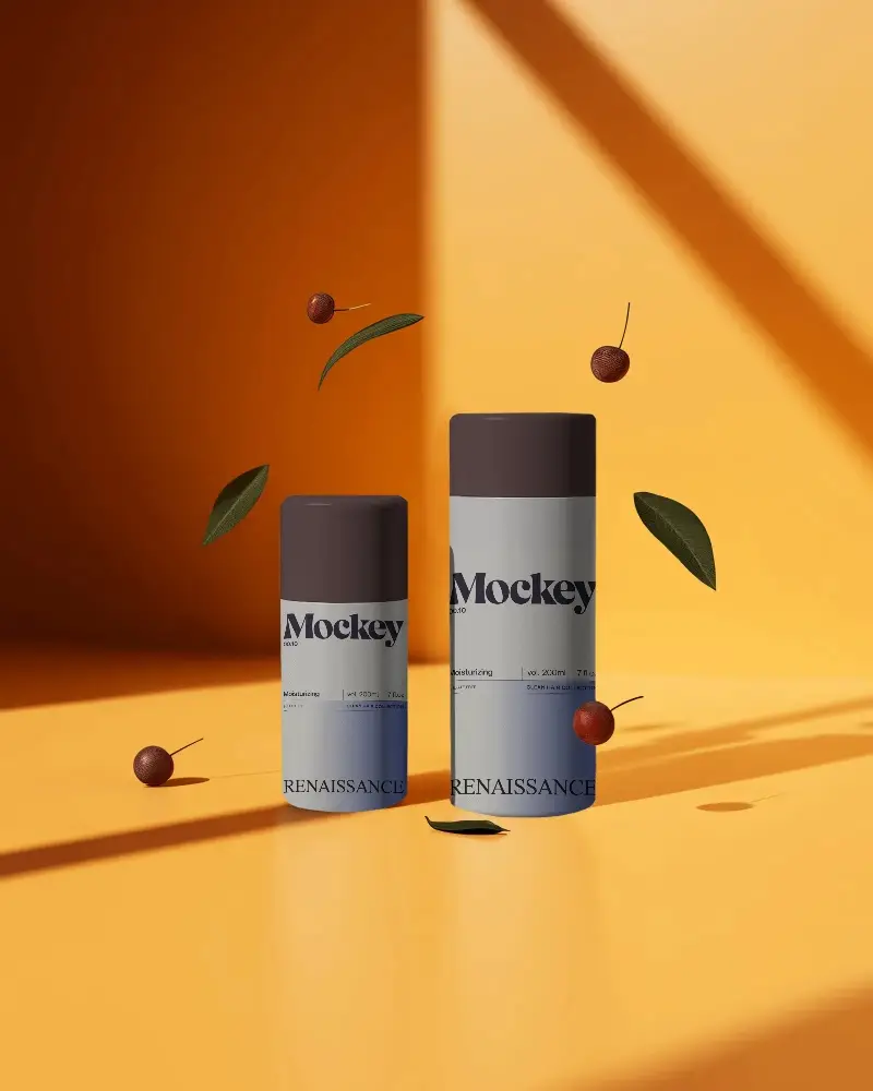 Elegant Modern Cosmetic Bottle Mockup For Luxury Brand Presentation Display