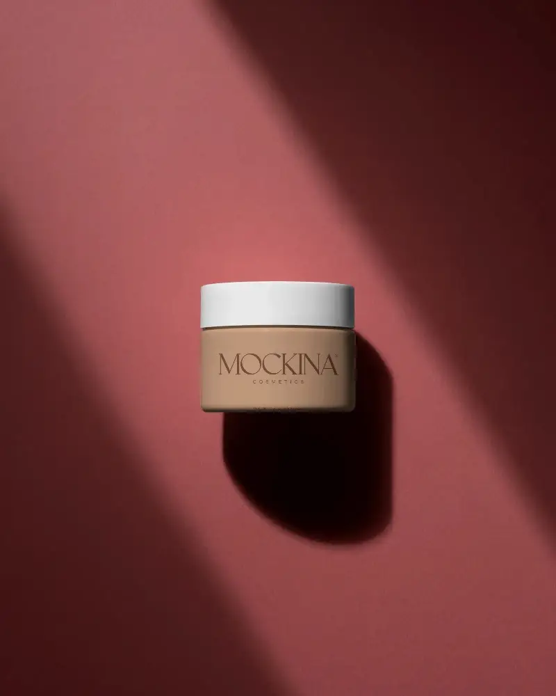 Minimalistic Cosmetic Jar Mockup For Beauty Product Packaging And Branding Presentation