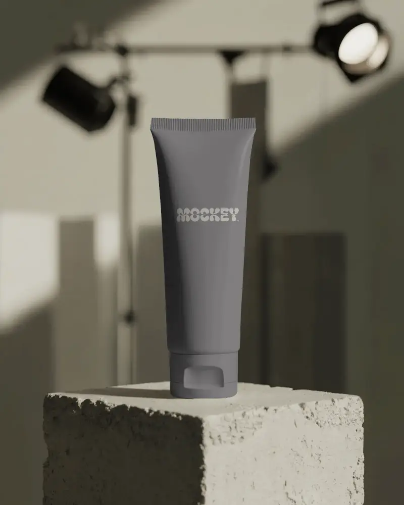 Premium Cosmetic Tube Mockup For Skincare Or Beauty Product Presentation And Branding