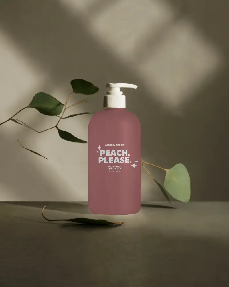 Luxury Skincare Pump Bottel Mockup With Subtle Shadows And Nature Theme