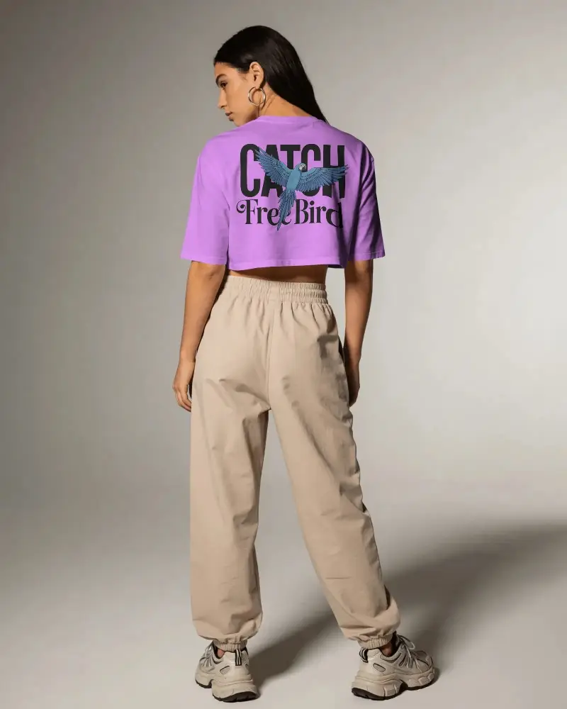 Minimalistic Womens Cropped Top Mockup For Fashion Brand Marketing And Promotion