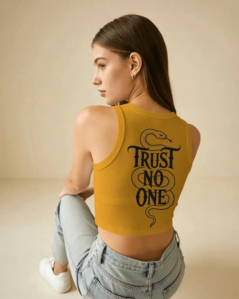 High Quality Cotton Crop Top Mockup With Texture Ideal For Design Presentations