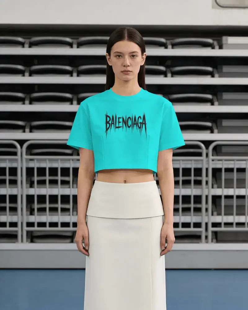Modern Crop Top Mockup For Fashion Designers Minimalist Apparel Showcase