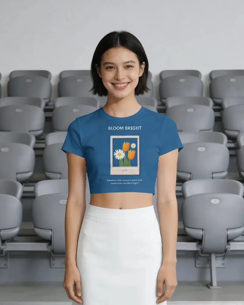 Stylish Basic Crop Top Mockup Showcasing Clean Lines And Minimal Design
