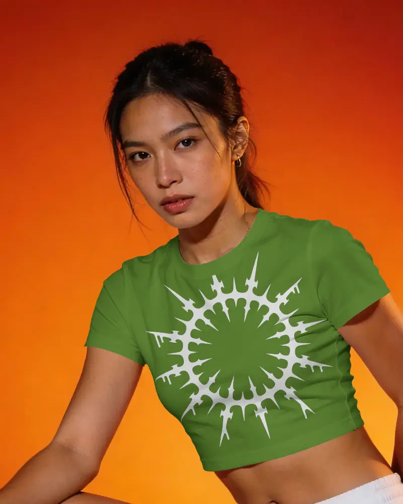 Trendy Crop Top Mockup For Womens Casual Wear Fashion Online Shop Promotion