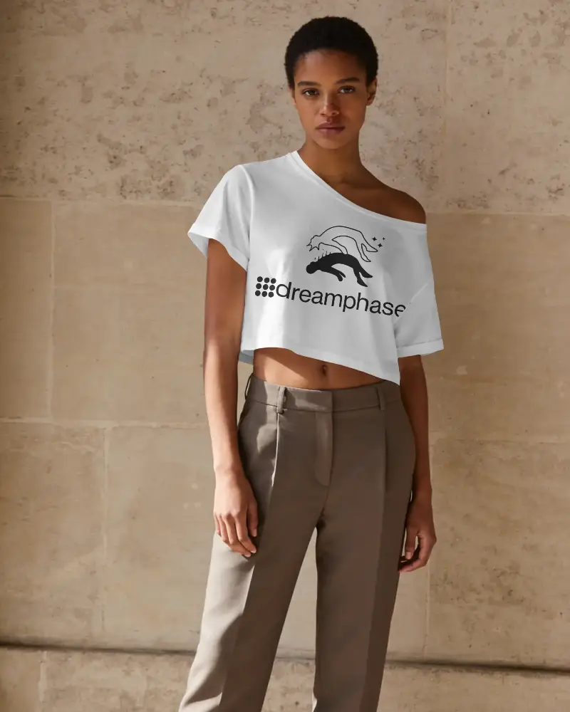 Trendy Casual Crop Top Mockup For Women Perfect For Summer Stylish And Comfortable Outfit Ideas