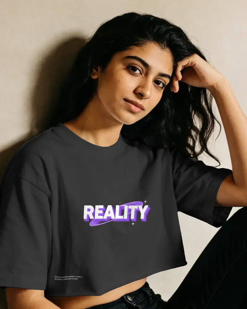 Trendy Women Crop Top Mockup Simple Clean Style Fashionable Apparel Template