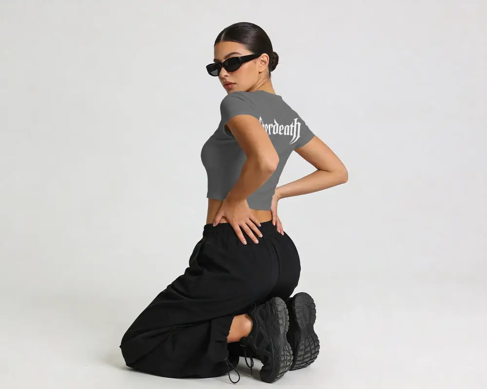 Stylish Crop Top Mockup For Womens Fashion And Modern Casual Wear Design Showcase