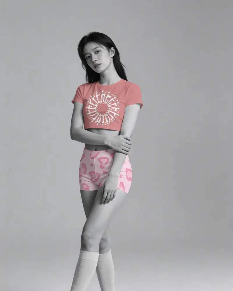 Lightweight Breathable Crop Top Mockup For Fitness Workouts And Everyday Street Style Looks