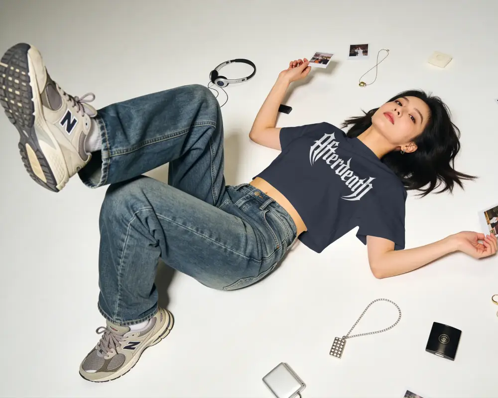 Trendy Crop Top Mockup Showcasing Modern Casual Style For Fashion Brands And Designers