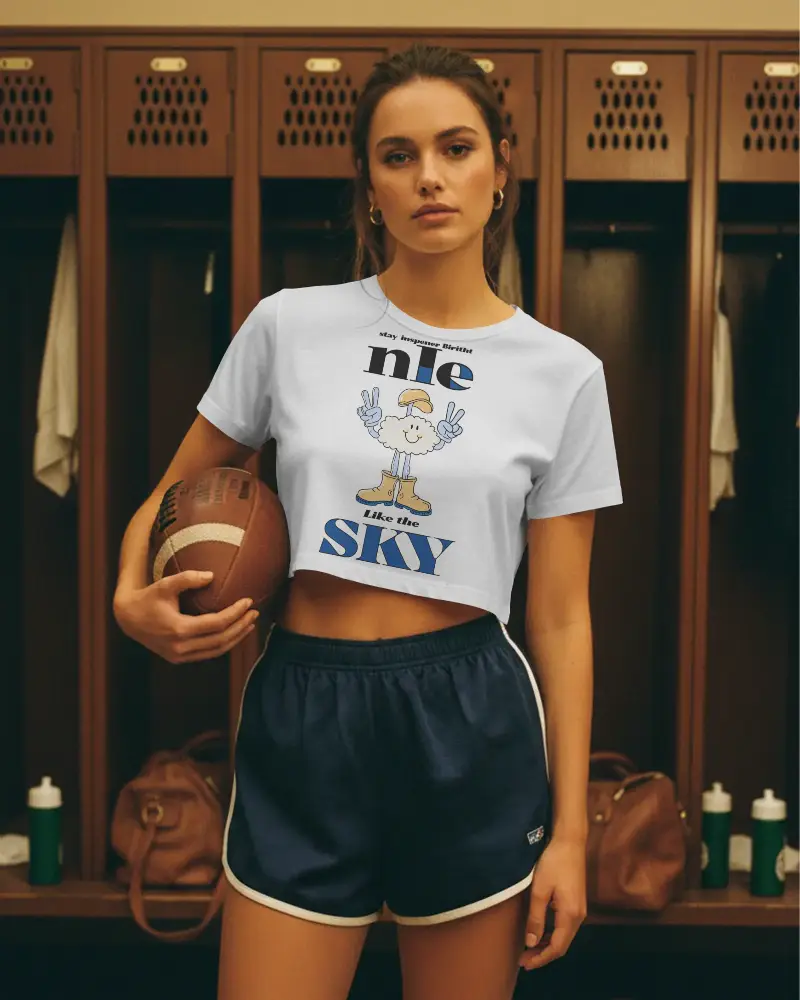 Trendy Crop Top Mockup For Athletic Casual Wear Simple And Stylish Summer Wardrobe Essential