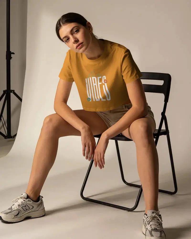 Trendy Crop Top Mockup For Womens Casual Fashion Stylish Comfortable Wear