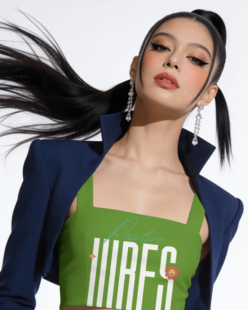 Stylish Womens Crop Top Mockup For Fashion Branding And Promotional Design Presentation