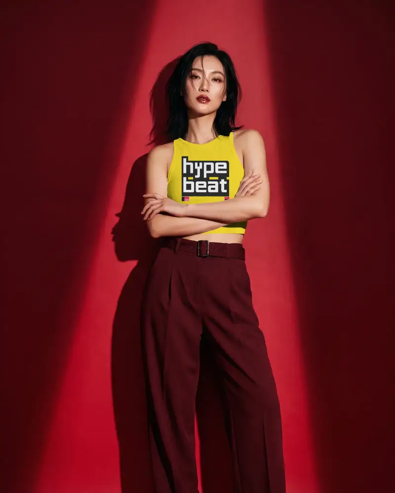 Stylish Crop Top Mockup For Summer Fashion And Casual Wear Collections And Brands