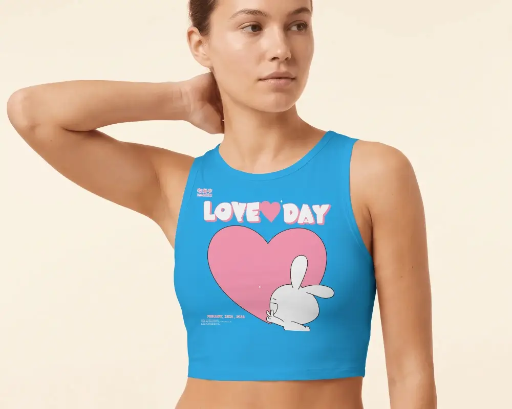 Stylish Sleeveless Crop Top Mockup For Fashion Brands Apparel Showcase Design