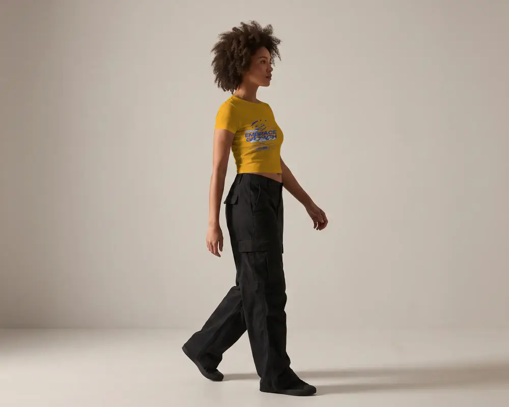 Trendy Womens Crop Top Mockup For Fashion Brand Promotions And Online Store Designs