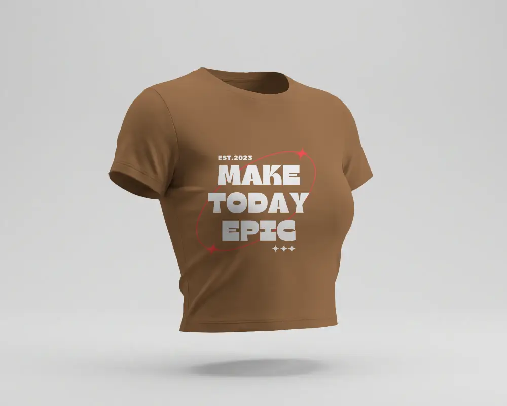 Trendy Crop Top Mockup For Designers And Fashion Brands Showcasing Womenswear Collections Perfectly