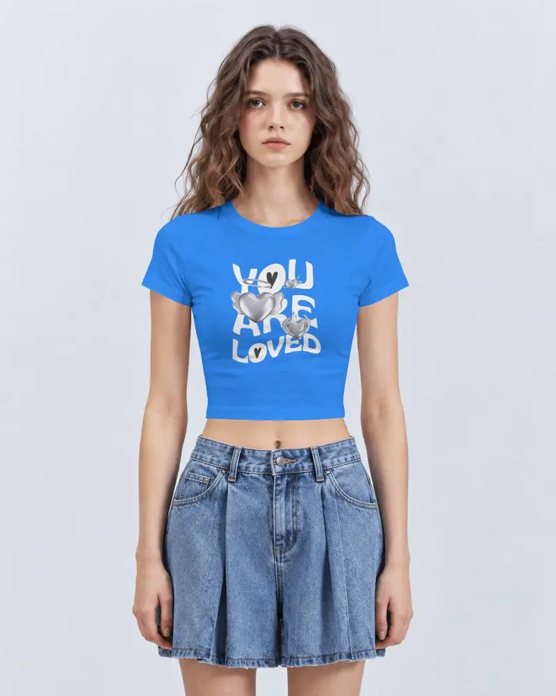Trendy Crop Top Mockup For Fashion Brands And Minimalist Presentations And Marketing