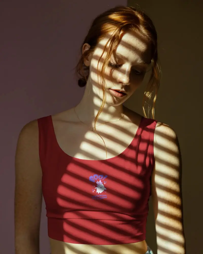 Stylish Womens Crop Top Mockup For Fashion Design And Printing Use With Simple Look