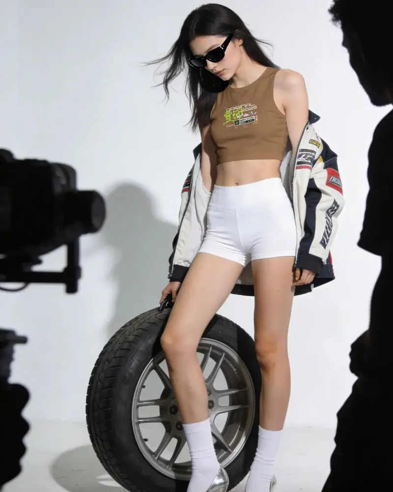 Flattering Crop Top Mockup Showcasing Modern Apparel Design For Fashion Conscious Users