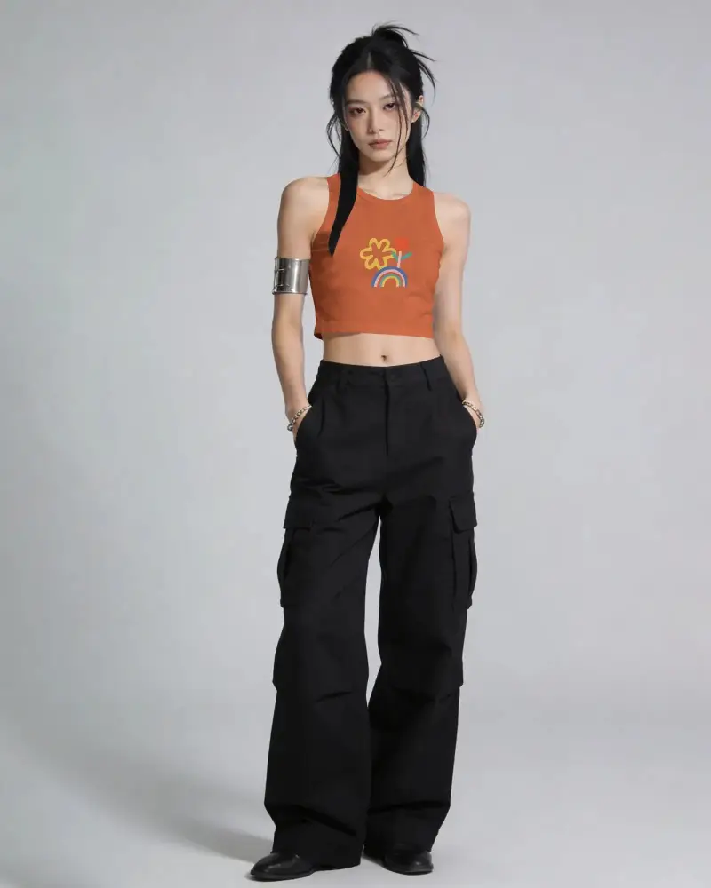 Stylish Crop Top Mockup For Womens Fashion Apparel Designs And Customized Branding