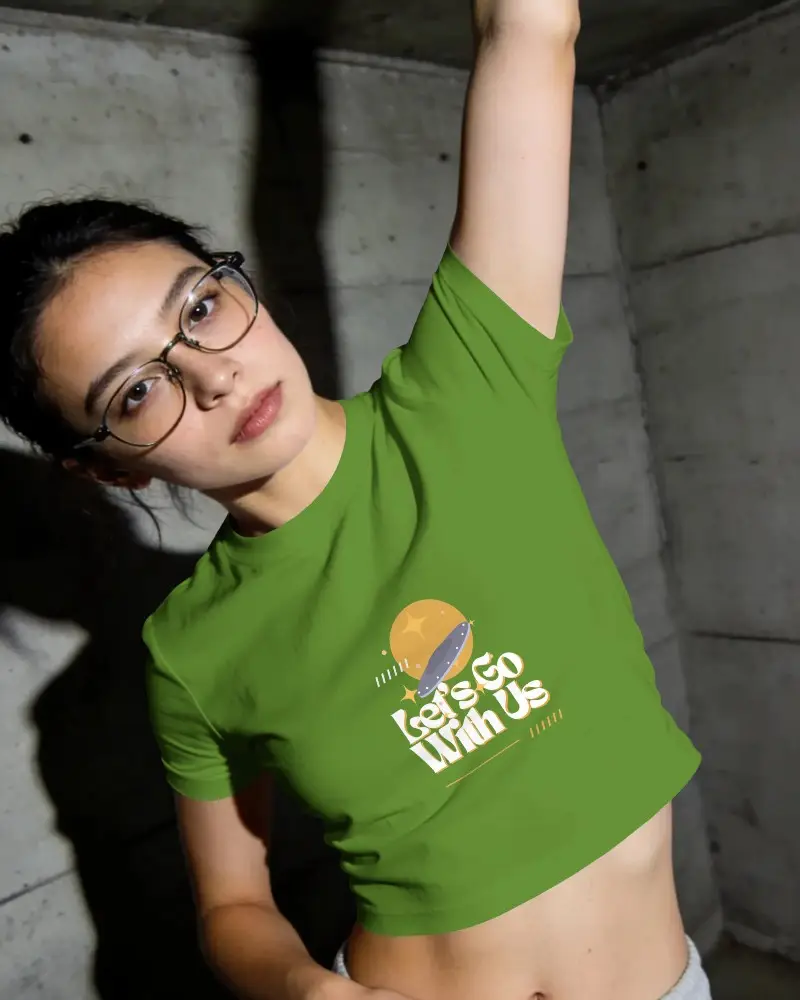 Trendy Womens Crop Top Mockup For Fashion Design Display And Online Store Presentation