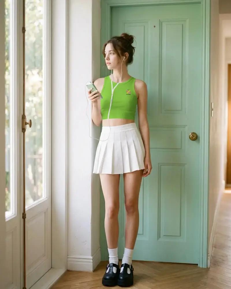 Stylish Crop Top Mockup With Sleeveless Design For Modern Casual And Summer Outfits