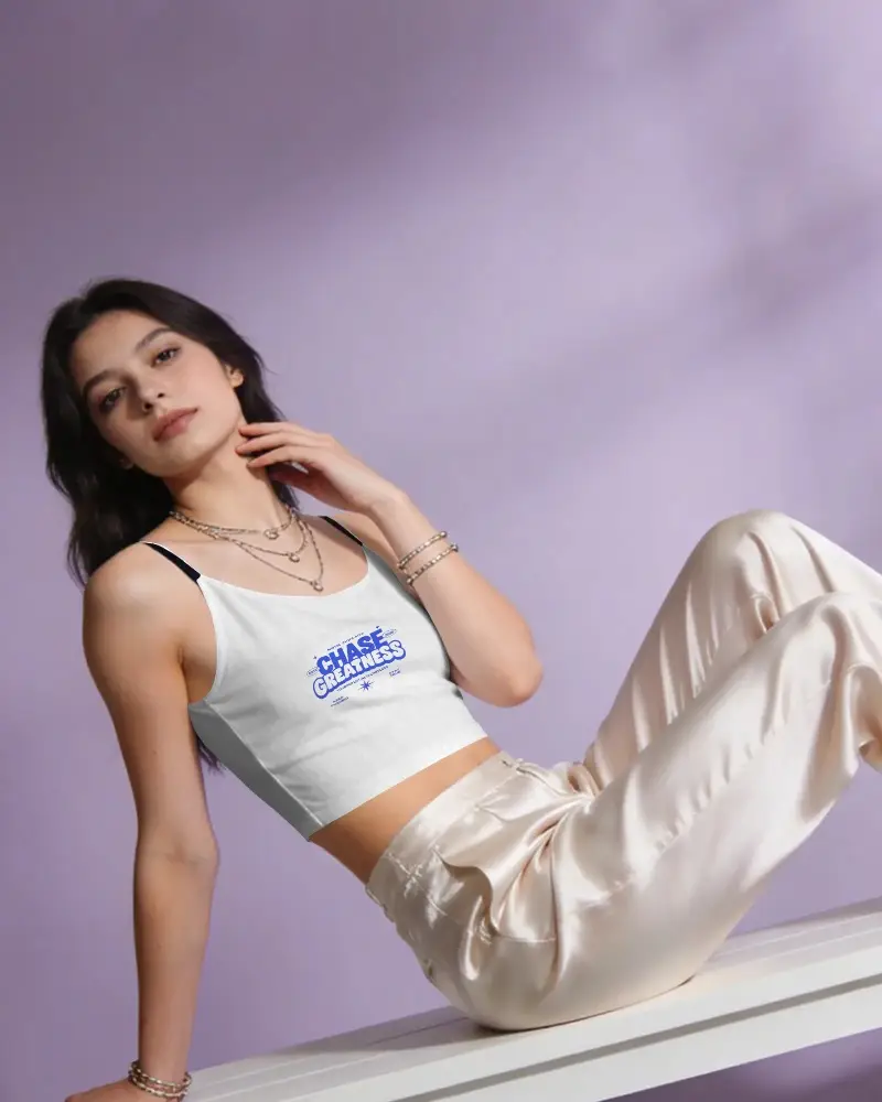 Trendy Womens Crop Top Mockup For Fashion Designers And Online Store Display