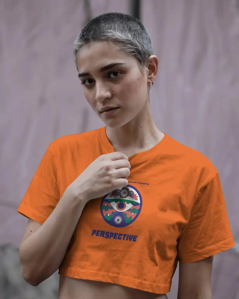 Monochrome Minimalist Crop Top Mockup Model In Studio With Clean Lines And Neutral Tones Modern Sleek Aesthetic