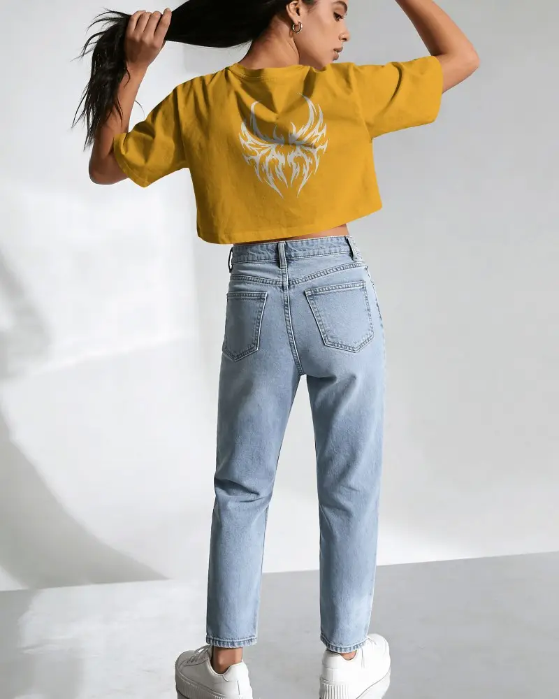 High Quality Crop Top Mockup Showcasing Modern Fit For Fashion Brand Promotions Online