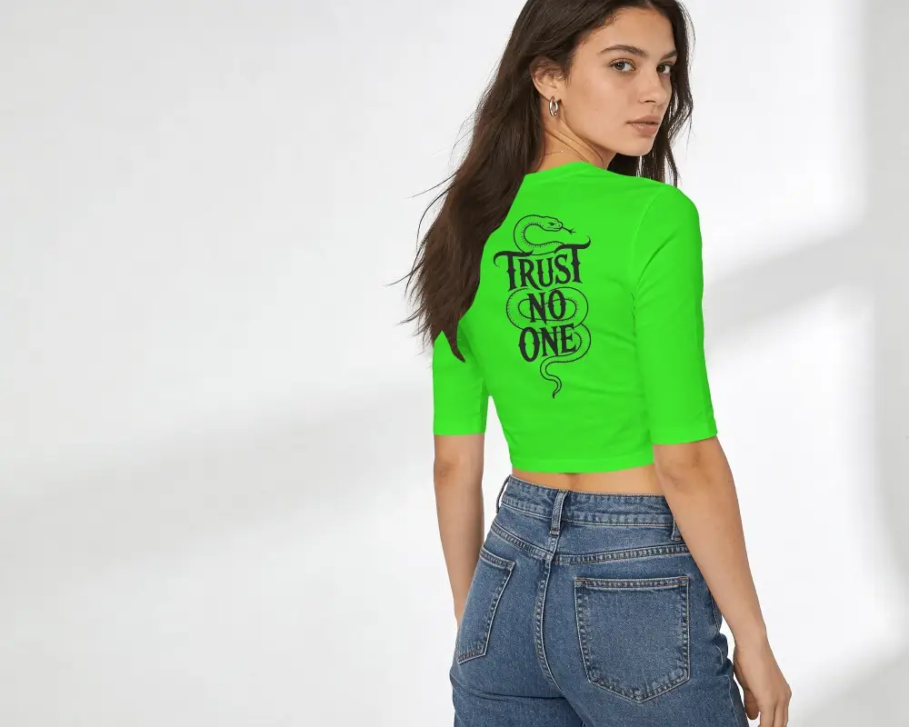 Modern Women Crop Top Mockup For Fashion And Apparel Brand Promotion Creative Visual